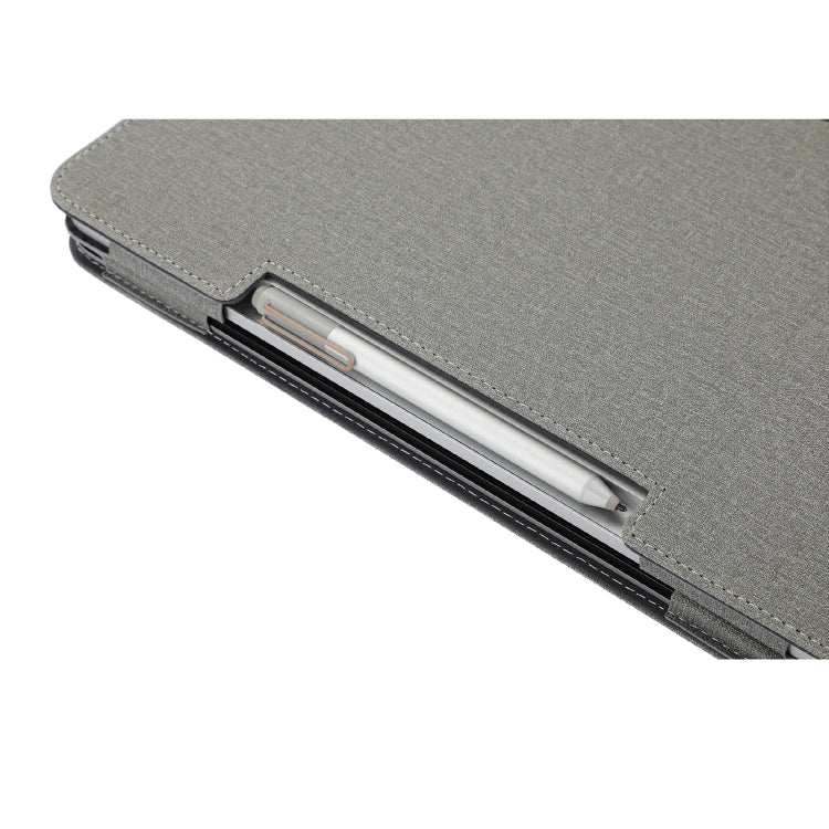 For Microsoft Surface Laptop Studio 2 Cotton Cloth Texture Leather Laptop Protective Case(Light Grey) - Screen & Keyboard Cover by PMC Jewellery | Online Shopping South Africa | PMC Jewellery | Buy Now Pay Later Mobicred