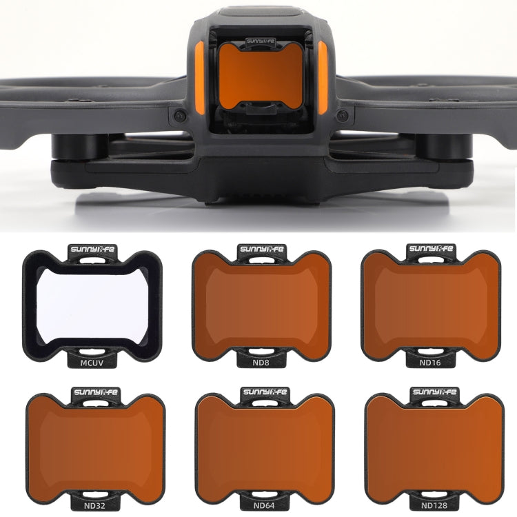 For DJI Avata 2 Sunnylife Camera Lens Filter, Filter:6 in 1 MCUV ND8/16/32/64/128 - free shipping - PMC TechLife - Order now!