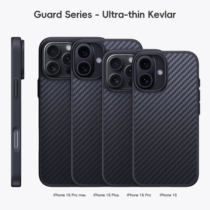 For iPhone 16 Pro Max Carbon Fiber Kevlar MagSafe Magnetic Phone Case(Black) - iPhone 16 Pro Max Cases by PMC Jewellery | Online Shopping South Africa | PMC Jewellery | Buy Now Pay Later Mobicred