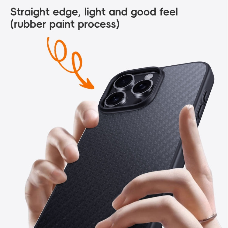 For iPhone 16 Pro Carbon Fiber Kevlar MagSafe Magnetic Phone Case(Black) - iPhone 16 Pro Cases by PMC Jewellery | Online Shopping South Africa | PMC Jewellery | Buy Now Pay Later Mobicred