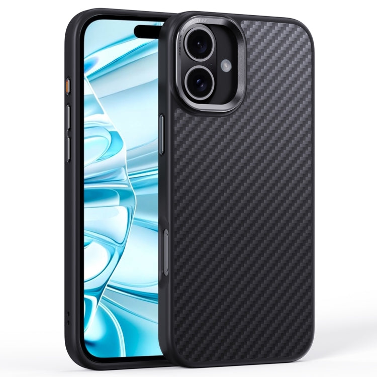 For iPhone 16 Plus Carbon Fiber Kevlar MagSafe Magnetic Phone Case(Black) - iPhone 16 Plus Cases by PMC Jewellery | Online Shopping South Africa | PMC Jewellery | Buy Now Pay Later Mobicred