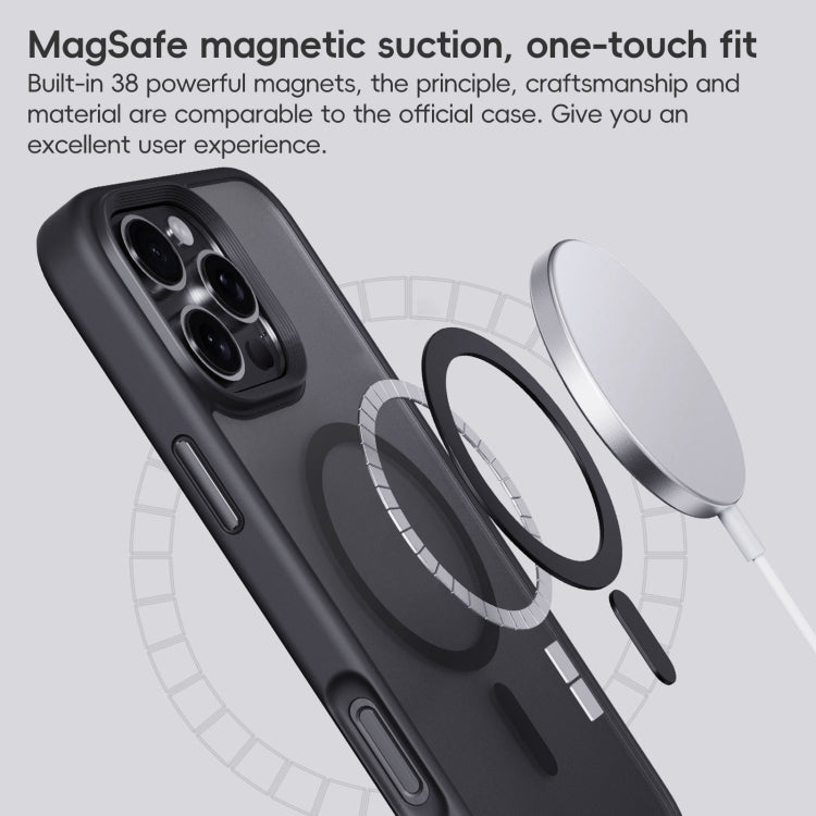 For iPhone 16 Plus Frosted MagSafe Magnetic Phone Case(Black) - free shipping - PMC Jewellery - Order now!