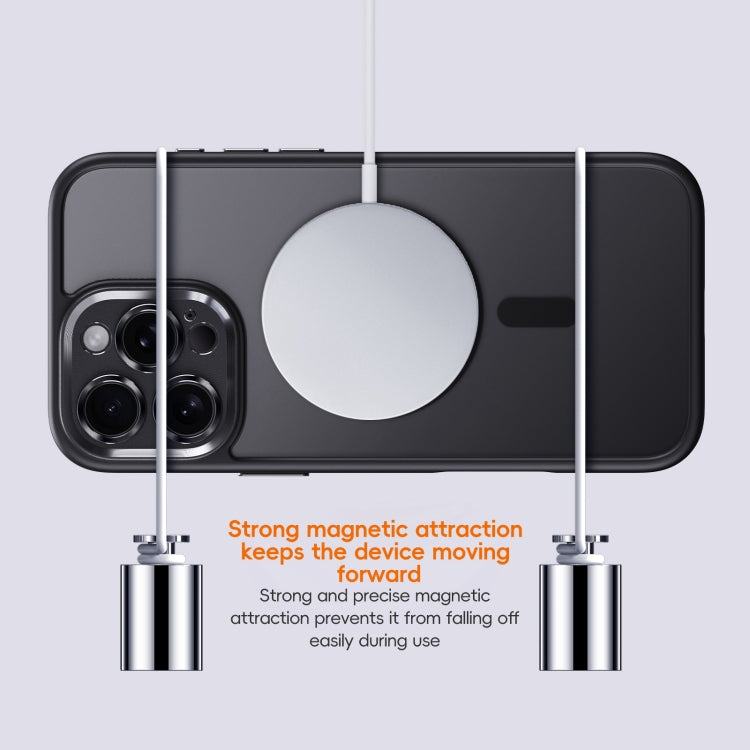 For iPhone 16 Plus Fine Hole Frosted MagSafe Magnetic Phone Case(White) - free shipping - PMC Jewellery - Order now!