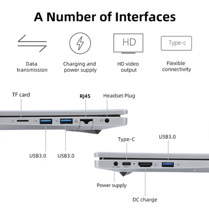 14 inch Windows 11 Laptop, 16GB+512GB, Gen 5th Intel Core i7 CPU, 180 Degree Rotation Axis(Silver) - Others by PMC Jewellery | Online Shopping South Africa | PMC Jewellery | Buy Now Pay Later Mobicred