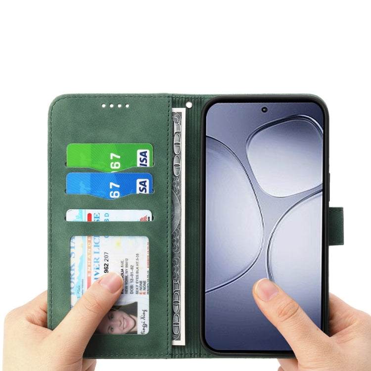 For Redmi K70 Ultra Dierfeng Dream Line TPU Hybrid PU Leather Phone Case(Green) - Xiaomi Cases by PMC Jewellery | Online Shopping South Africa | PMC Jewellery | Buy Now Pay Later Mobicred