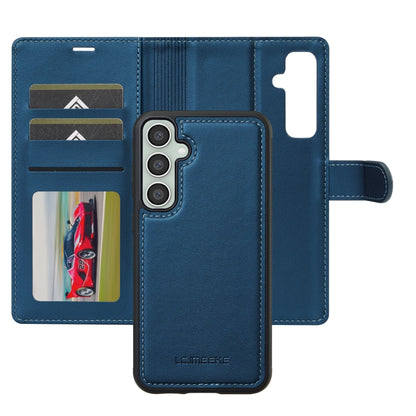 For Samsung Galaxy A35 5G LC.IMEEKE L2 Series Detachable Magsafe PU Phone Case with Lanyard(Blue) - Galaxy Phone Cases by LC.IMEEKE | Online Shopping South Africa | PMC Jewellery | Buy Now Pay Later Mobicred