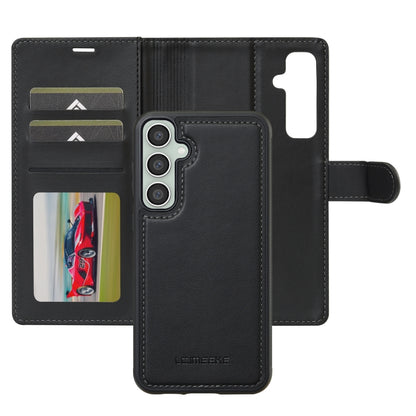 For Samsung Galaxy A15 4G / A15 5G LC.IMEEKE L2 Series Detachable Magsafe PU Phone Case with Lanyard(Black) - Galaxy Phone Cases by LC.IMEEKE | Online Shopping South Africa | PMC Jewellery | Buy Now Pay Later Mobicred