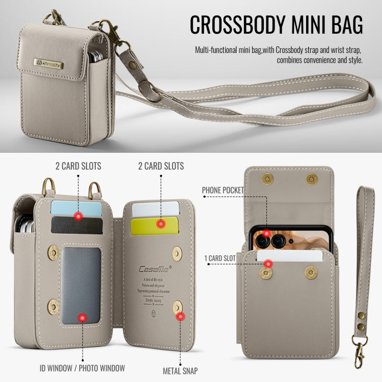 For Motorola Razr Series CaseMe Me50 Mini Lanyard Universal Bag(Khaki) - Motorola Cases by CaseMe | Online Shopping South Africa | PMC Jewellery | Buy Now Pay Later Mobicred