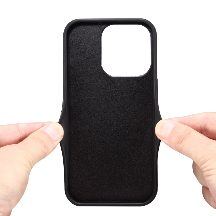 For iPhone 16 Pro Denior D09 PU Dual Card Slot Back Cover Phone Case(Brown) - free shipping - PMC Jewellery - Order now!