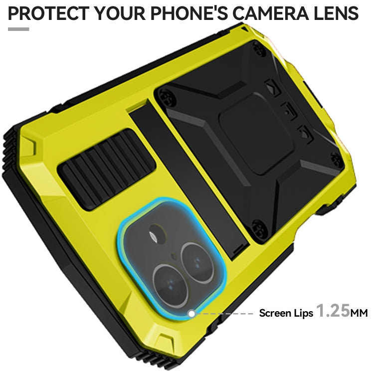 For iPhone 16 Plus R-JUST Life Waterproof Dustproof Shockproof Phone Case(Yellow) - free shipping - PMC Jewellery - Order now!
