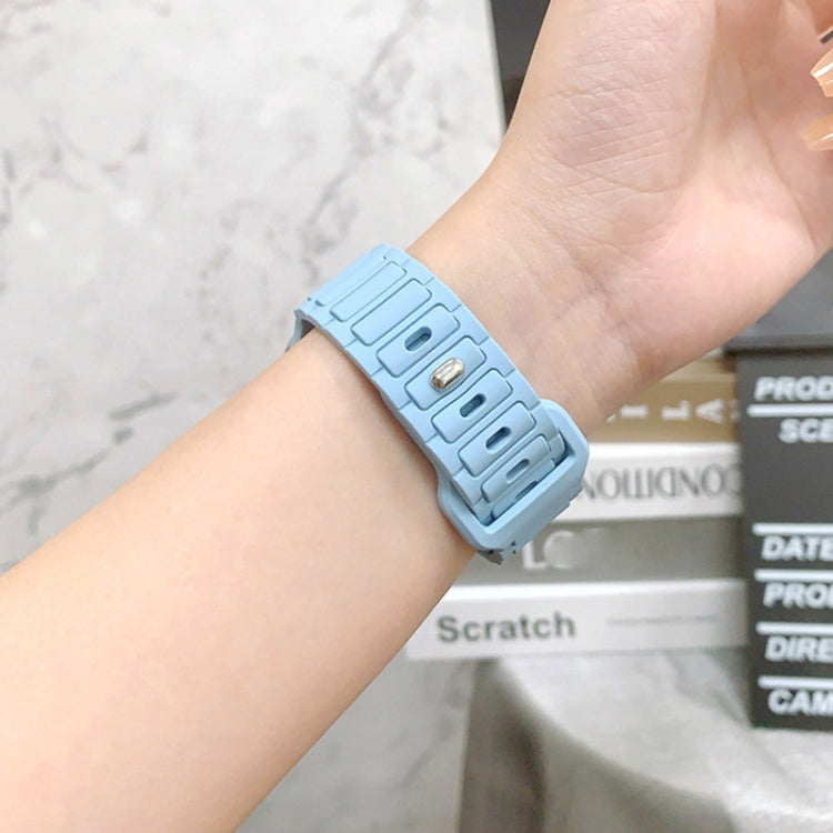 For Apple Watch SE 2023 44mm Tri-beads Loop Buckle Silicone Watch Band(Rose Red) - free shipping - PMc TechLife - Order now!