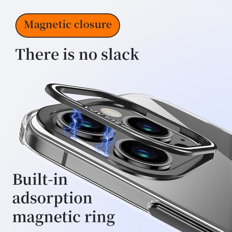 For iPhone 16 Pro SULADA PC + Aluminum Alloy Lens Holder Phone Case(Silver) - iPhone 16 Pro Cases by SULADA | Online Shopping South Africa | PMC Jewellery | Buy Now Pay Later Mobicred