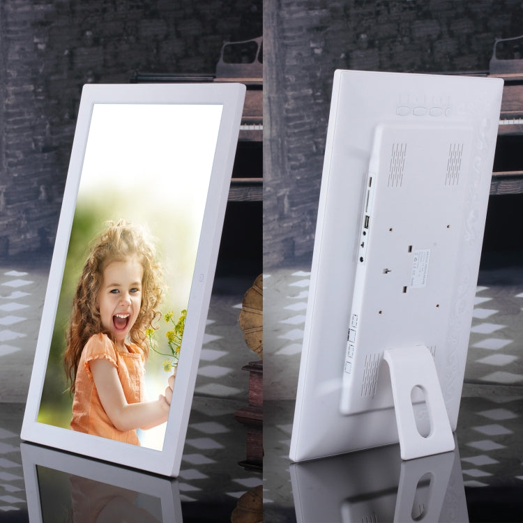 18.5 inch IPS Screen Digital Photo Frame, Plug Type:US Plug(White) - 15 inch Above by PMC Jewellery | Online Shopping South Africa | PMC Jewellery | Buy Now Pay Later Mobicred