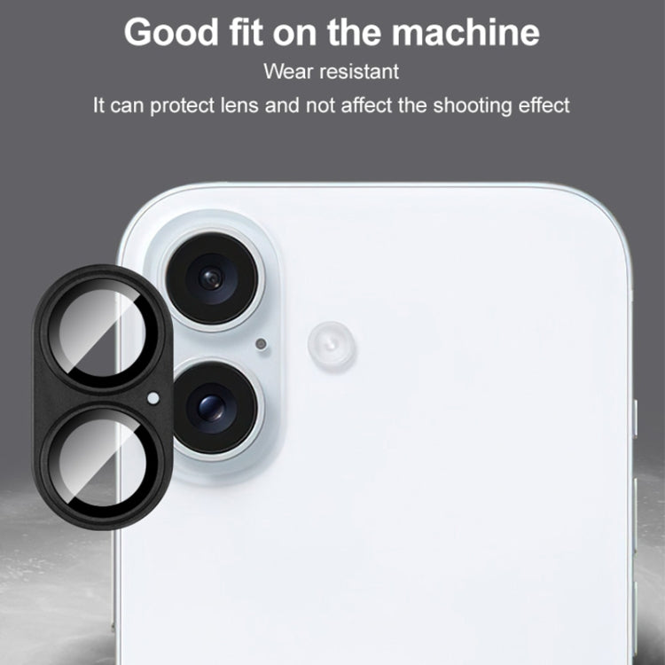 For iPhone 16 / 16 Plus IMAK Metal Armor Premium Camera Protector Film(Yellow) - free shipping - PMC Jewellery - Order now!