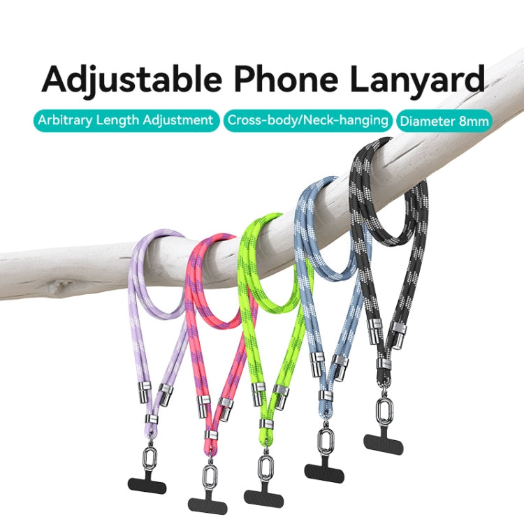 USAMS ZB316 Adjustable Phone Rope(Purple) - Lanyards & Wrist Straps by USAMS | Online Shopping South Africa | PMc TechLife | Buy Now Pay Later Mobicred
