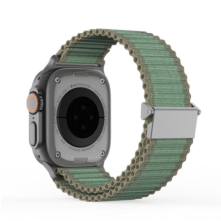 For Apple Watch Series 9 45mm DUX DUCIS YC Series Ocean Nylon Watch Band(Green) - Watch Bands by DUX DUCIS | Online Shopping South Africa | PMC Jewellery | Buy Now Pay Later Mobicred