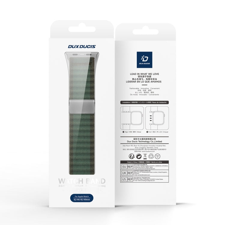 For Apple Watch SE 40mm DUX DUCIS YC Series Ocean Nylon Watch Band(Green) - Watch Bands by DUX DUCIS | Online Shopping South Africa | PMC Jewellery | Buy Now Pay Later Mobicred