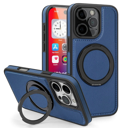 For iPhone 16 Pro Yashi 360 Degree Rotating MagSafe Holder Phone Case(Blue) - iPhone 16 Pro Cases by PMC Jewellery | Online Shopping South Africa | PMC Jewellery | Buy Now Pay Later Mobicred