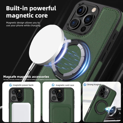 For iPhone 16 Yashi 360 Degree Rotating MagSafe Holder Phone Case(Dark Green) - iPhone 16 Cases by PMC Jewellery | Online Shopping South Africa | PMC Jewellery | Buy Now Pay Later Mobicred