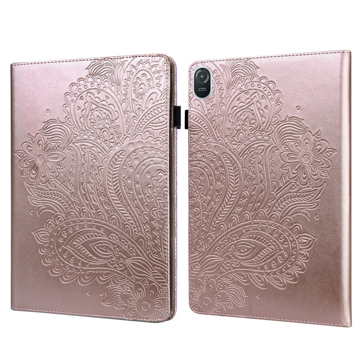 For Honor Pad 8 Peacock Embossed Pattern Leather Tablet Case(Rose Gold) - Honor by PMC TechLife | Online Shopping South Africa | PMC TechLife | Buy Now Pay Later Mobicred