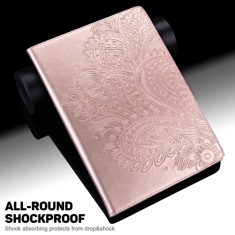 For Honor Pad 8 Peacock Embossed Pattern Leather Tablet Case(Rose Gold) - Honor by PMC TechLife | Online Shopping South Africa | PMC TechLife | Buy Now Pay Later Mobicred