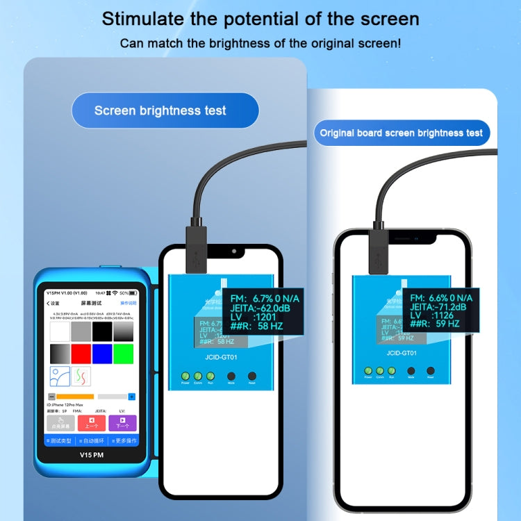 JCID V15PM Professional LCD Touch Screen Tester - Test Tools by JC | Online Shopping South Africa | PMC Jewellery | Buy Now Pay Later Mobicred