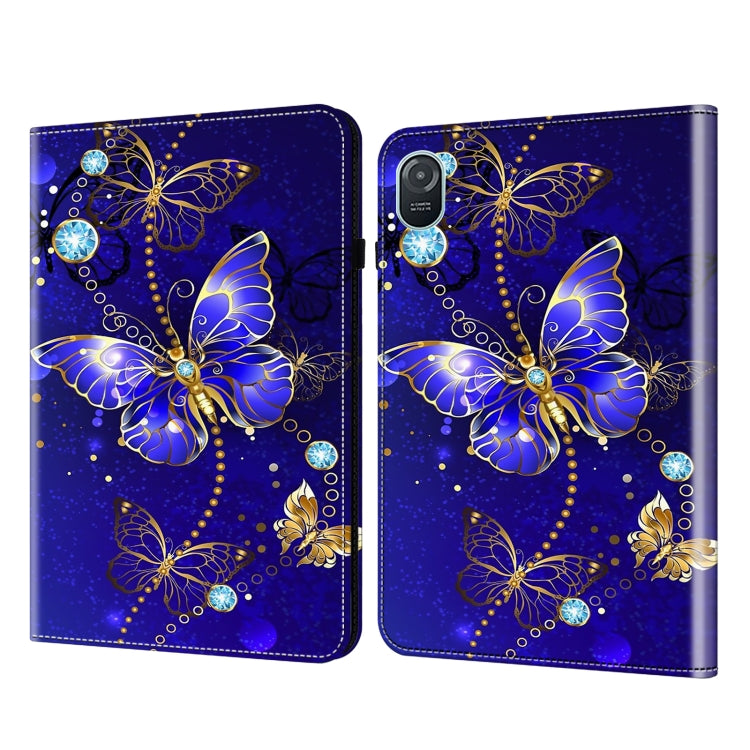 For Honor Pad 8 Crystal Texture Painted Leather Tablet Case(Diamond Butterflies) - Honor by PMC TechLife | Online Shopping South Africa | PMC TechLife | Buy Now Pay Later Mobicred