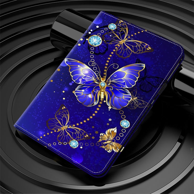 For Honor Pad 8 Crystal Texture Painted Leather Tablet Case(Diamond Butterflies) - Honor by PMC TechLife | Online Shopping South Africa | PMC TechLife | Buy Now Pay Later Mobicred