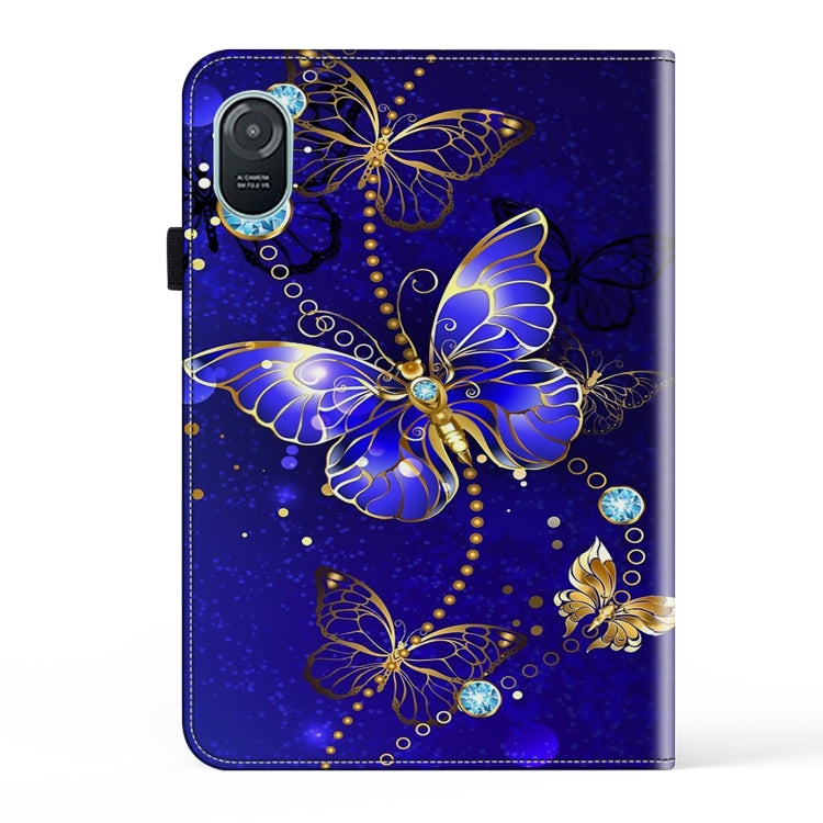 For Honor Pad 8 Crystal Texture Painted Leather Tablet Case(Diamond Butterflies) - Honor by PMC TechLife | Online Shopping South Africa | PMC TechLife | Buy Now Pay Later Mobicred