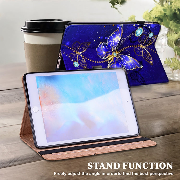 For Honor Pad 8 Crystal Texture Painted Leather Tablet Case(Diamond Butterflies) - Honor by PMC TechLife | Online Shopping South Africa | PMC TechLife | Buy Now Pay Later Mobicred