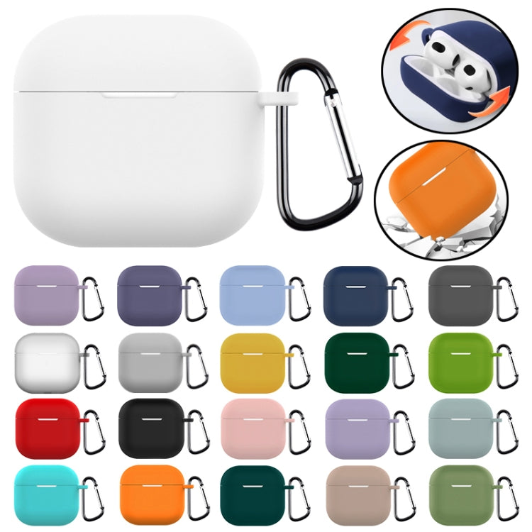 For AirPods 4 Silicone Earphone Protective Case with Hook(Black) - For AirPods 4 by PMC Jewellery | Online Shopping South Africa | PMC Jewellery | Buy Now Pay Later Mobicred