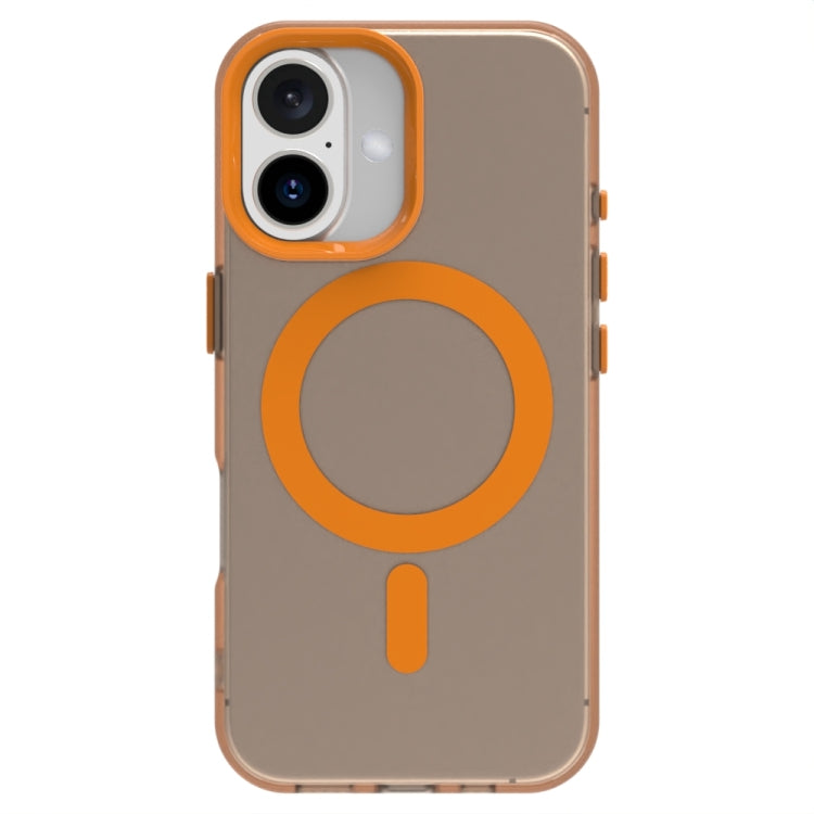 For iPhone 16 Plus Candy Magsafe PC Hybrid TPU Phone Case(Orange) - iPhone 16 Plus Cases by PMC Jewellery | Online Shopping South Africa | PMC Jewellery | Buy Now Pay Later Mobicred