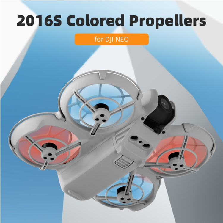 For DJI Neo Sunnylife 2016S Drone Color 3-Blade Propeller, Quantity:2 pairs(Red) - free shipping - PMC TechLife - Order now!