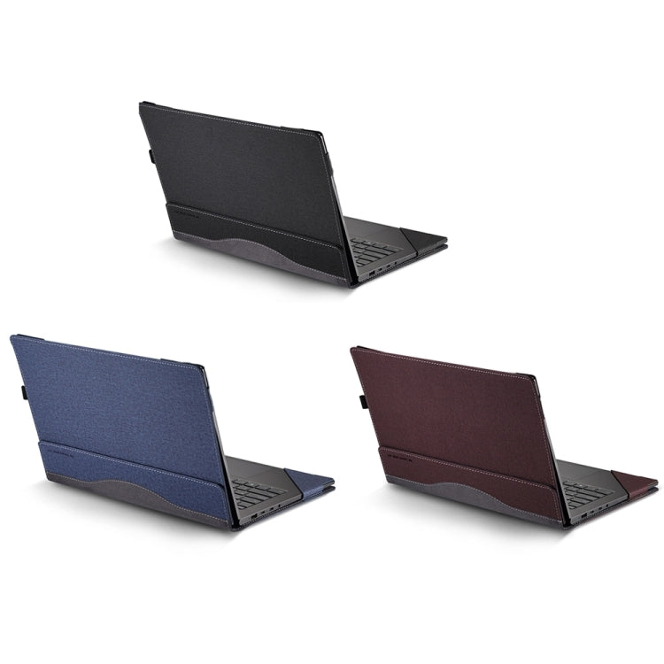For Dell Latitude 7650 16 inch Leather Laptop Shockproof Protective Case(Wine Red) - Screen & Keyboard Cover by PMC Jewellery | Online Shopping South Africa | PMC Jewellery | Buy Now Pay Later Mobicred