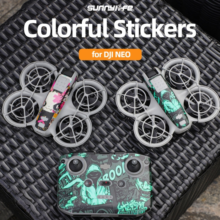 For DJI Neo Drone Body Remote Control Protective Sticker(Green Hat Man) - free shipping - PMC TechLife - Order now!