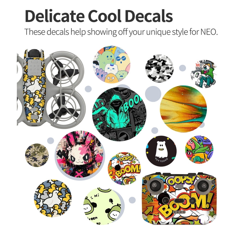 For DJI Neo Drone Body Remote Control Protective Sticker(Graffiti Boom) - free shipping - PMC TechLife - Order now!