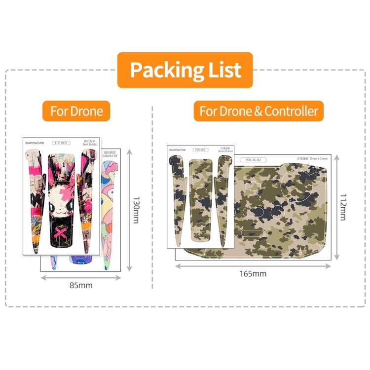 For DJI Neo Drone Body Remote Control Protective Sticker(Painting) - free shipping - PMC TechLife - Order now!