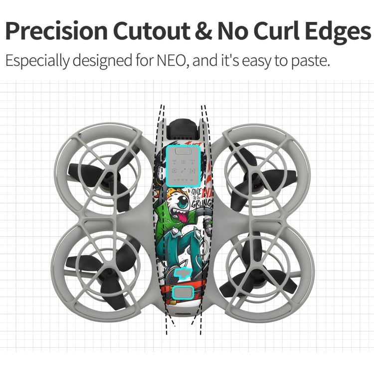 For DJI Neo 2pcs Combo Drone Body Protective Stickers(Graffiti Boom + Ghost Pop) - free shipping - PMC TechLife - Order now!