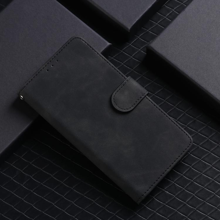 For iPhone 16e Skin Feel Magnetic Flip Leather Phone Case(Black) - iPhone 16e Cases by PMC TechLife | Online Shopping South Africa | PMC TechLife | Buy Now Pay Later Mobicred