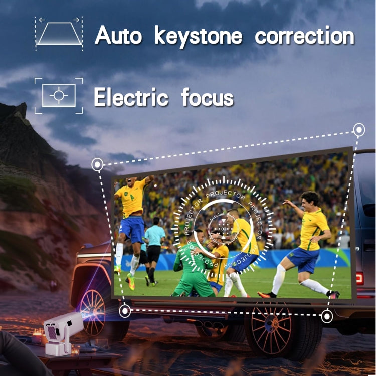 Y7S 720P Android 11 OS Portable Home WiFi Projector with Speaker, CPU:Allwinner H713(AU Plug) - Mini Projector by PMC Jewellery | Online Shopping South Africa | PMC Jewellery | Buy Now Pay Later Mobicred