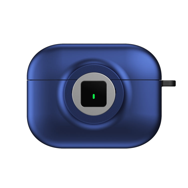 For AirPods Pro Camera Series PC + TPU Headset Shockproof Carbon Fibre Case(Blue) - For AirPods Pro by PMC Jewellery | Online Shopping South Africa | PMC Jewellery | Buy Now Pay Later Mobicred