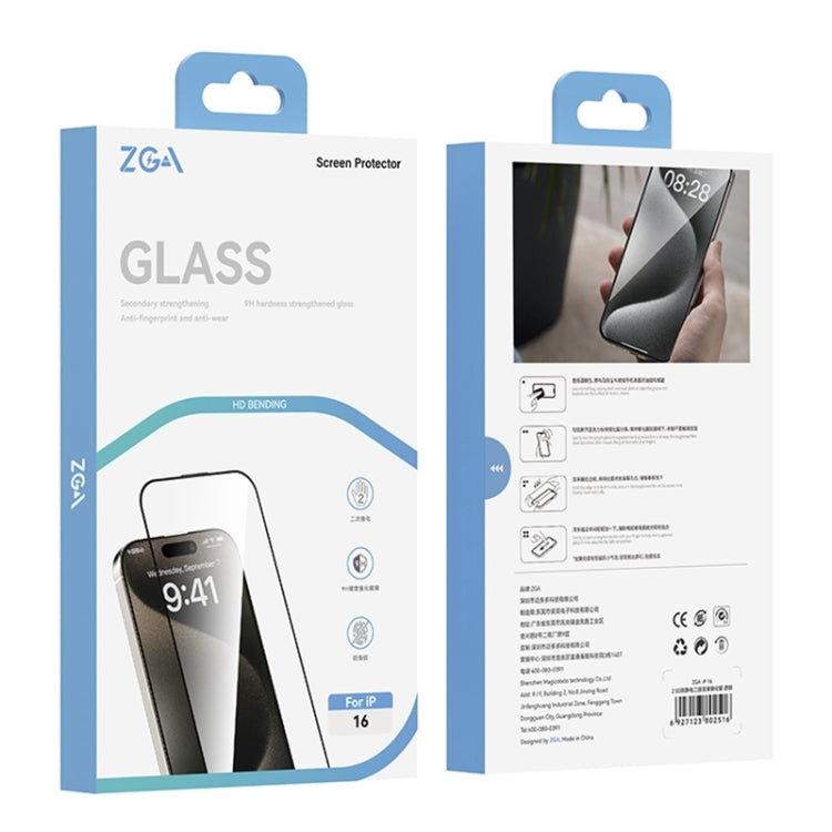 For iPhone 16 Pro ZGA 0.33mm 2.5D Anti-static HD Tempered Glass Film - Tempered Glass Film by ZGA | Online Shopping South Africa | PMC Jewellery | Buy Now Pay Later Mobicred