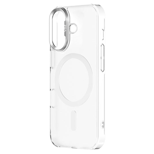 For iPhone 16 Plus ZGA Magsafe Clear PC Tempered Glass Phone Case(Frosted White) - iPhone 16 Plus Cases by ZGA | Online Shopping South Africa | PMC Jewellery | Buy Now Pay Later Mobicred