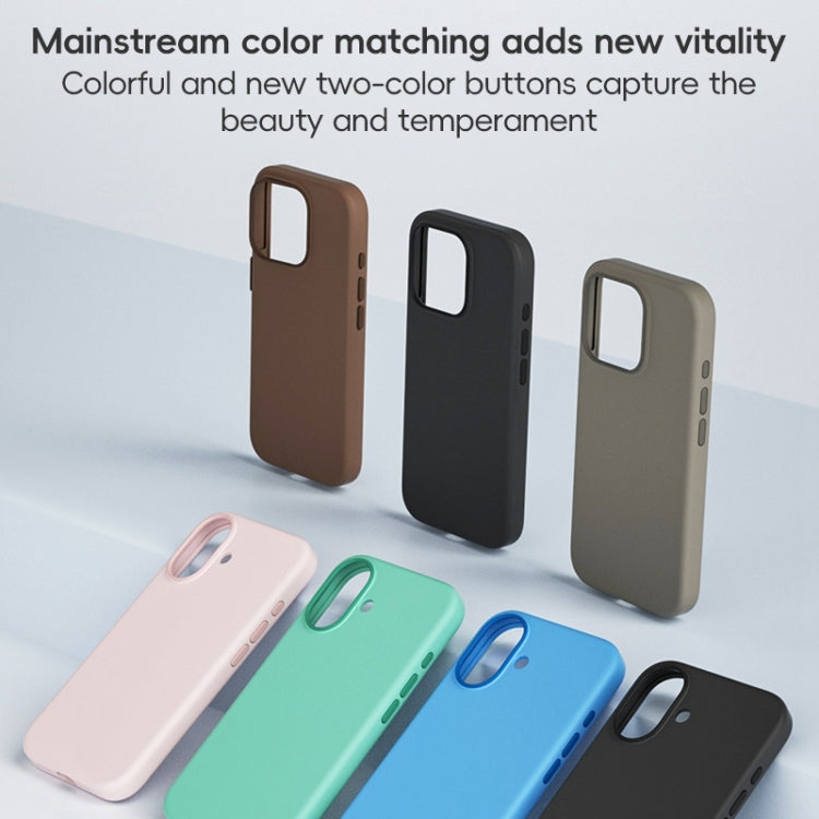 For iPhone 16 Pro ZGA Colorful Liquid Silicone Magsafe Phone Case(Gold) - free shipping - PMC Jewellery - Order now!