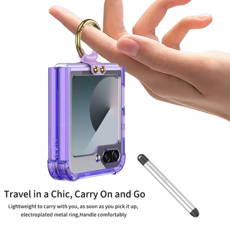 For Samsung Galaxy Z Flip6 / Flip7 FE GKK Airbag Protective Phone Case with Ring & Pen(Green) - free shipping - PMC Jewellery - Order now!