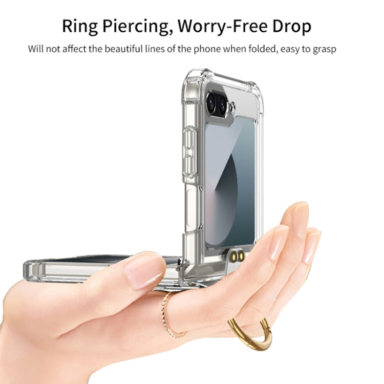 For Samsung Galaxy Z Flip6 GKK Airbag Protective Phone Case with Ring & Pen(Black) - free shipping - PMC Jewellery - Order now!