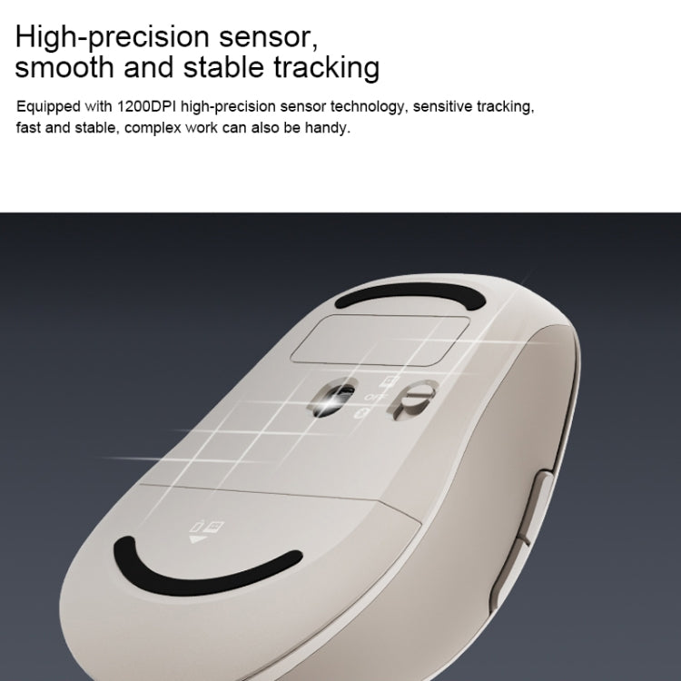 Original Xiaomi XMSMSB01YM 1200DPI Bluetooth Dual Mode Wireless Mouse 2(Beige) - Wireless Mice by Xiaomi | Online Shopping South Africa | PMC Jewellery | Buy Now Pay Later Mobicred