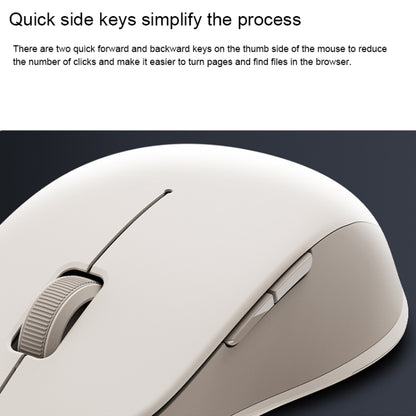 Original Xiaomi XMSMSB01YM 1200DPI Bluetooth Dual Mode Wireless Mouse 2(Beige) - Wireless Mice by Xiaomi | Online Shopping South Africa | PMC Jewellery | Buy Now Pay Later Mobicred