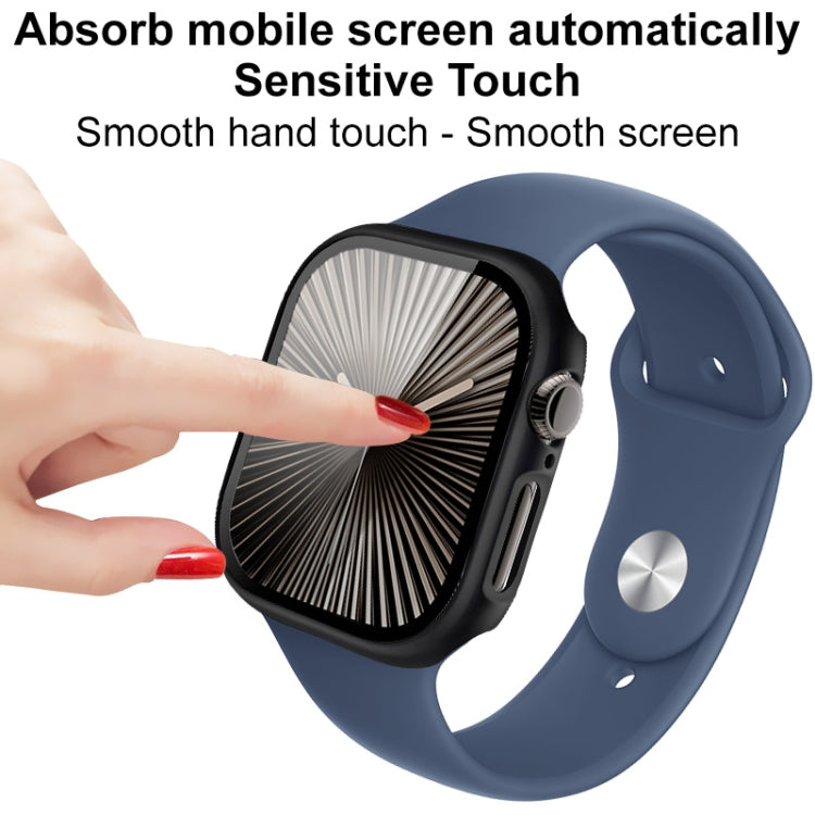 For Apple Watch Series 10 42mm imak Integrated Watch Case with Film(Blue) - free shipping - PMc TechLife - Order now!