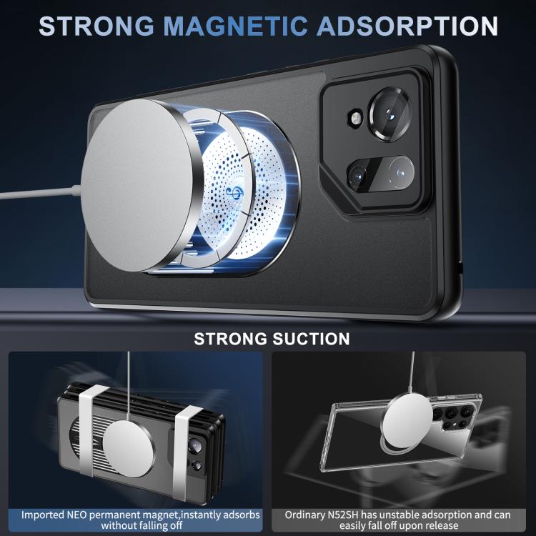 For Asus ROG Phone 9 / 9 Pro Heat Dissipation Aromatherapy MagSafe Holder Phone Case(Silver) - ASUS Cases by PMC TechLife | Online Shopping South Africa | PMC TechLife | Buy Now Pay Later Mobicred
